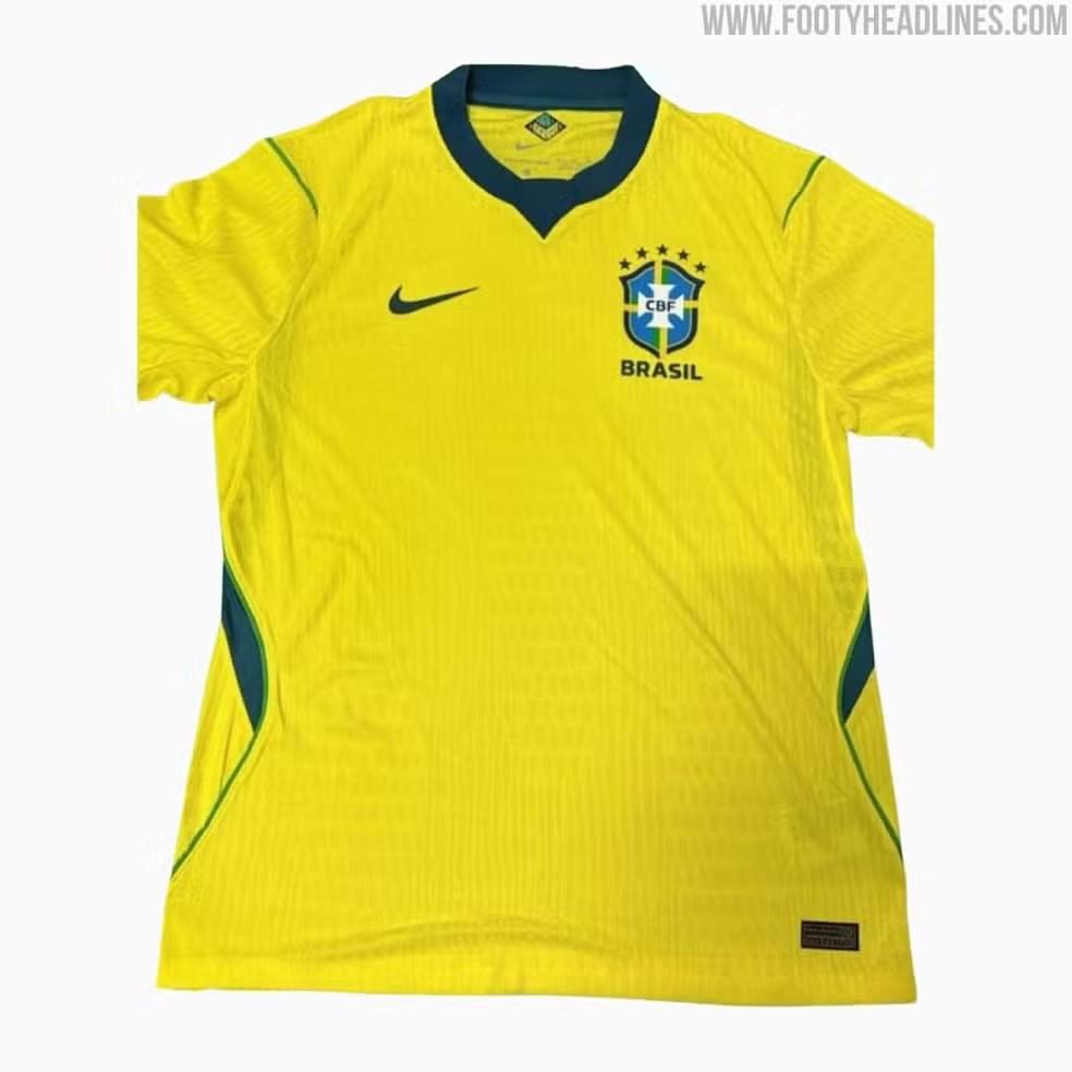 Copa do Mundo 2026: vazam imagens da nova camisa do Brasil inspirada no Tri de 1970