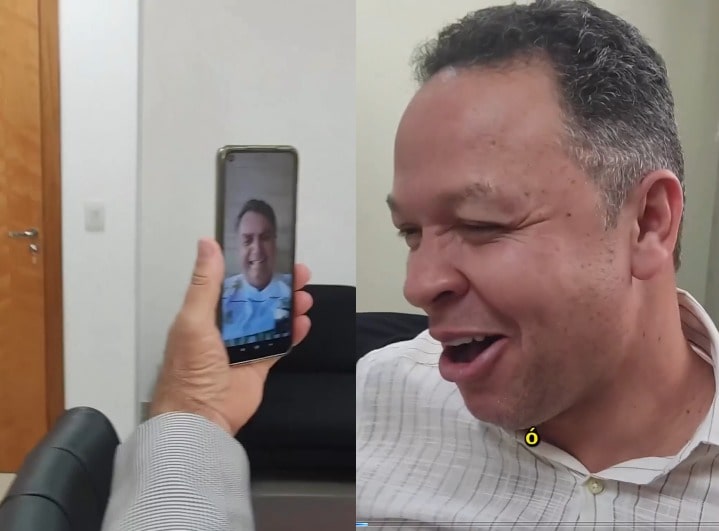 Deputado de MT ‘tieta’ Bolsonaro em vídeo chamada; assista
