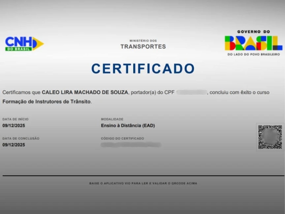 Dona de autoescola critica nova plataforma ao certificar filho de 3 anos Ministério dos Transportes afirmou