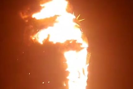 Estátua da Havan é destruída em Petrolina e Luciano Hang cobra prisão de responsáveis por incêndio