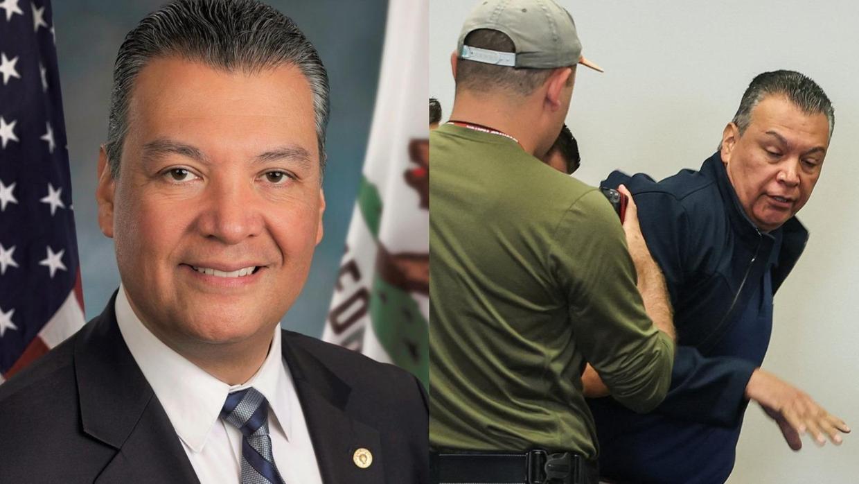 Senador democrata é algemado e retirado à força durante entrevista com secretária de Trump
